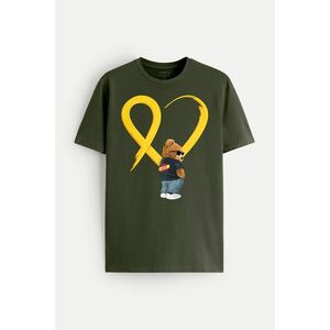 Tričko, Barva Khaki, ve spolupráci s DPR, s Potiskem Srdce obraz