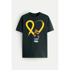 Tričko, Barva Železitě Šedá, ve spolupráci s DPR, s Potiskem Srdce obraz