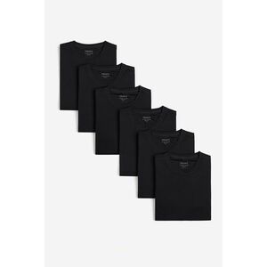 Trička, 6-kusů – Vše v Černé obraz