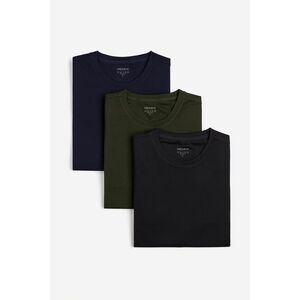 Trička, 3-kusy – Modrá, Khaki, Černá obraz