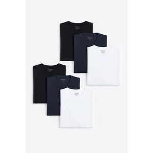 Trička, 6-kusů – Černá, Modrá, Bílá obraz
