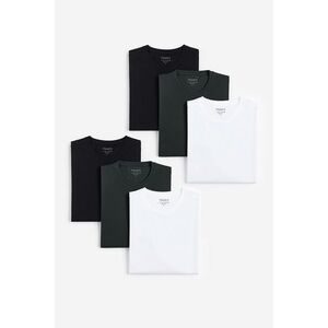 Trička, 6-kusů – Černá, Železitě Šedá, Bílá obraz