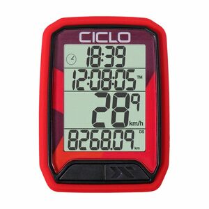 CICLOSPORT tachometr - PROTOS 213 - červená obraz