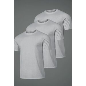 Hyperflow Pro Fitness Trička, Balení po 3 - Šedá obraz