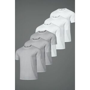 Hyperflow Pro Fitness Trička, Balení po 6 - Šedá, Bílá obraz