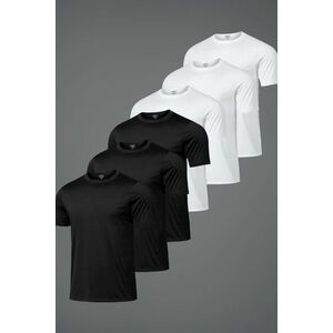 Hyperflow Pro Fitness Trička, Balení po 6 - Černá, Bílá obraz