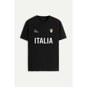 Tričko, Barva Černá, s Potiskem Italia Bold obraz