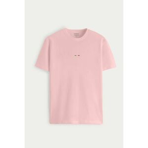 Tričko, Barva Růžová, s Potiskem Italian Horizontal Stripe obraz