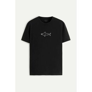 Tričko, Barva Černá, s Potiskem Great Shark obraz