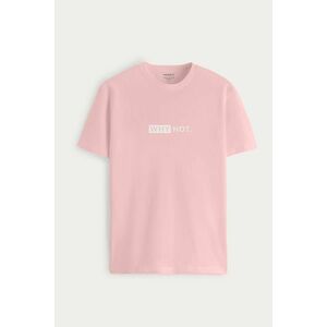 Tričko, Barva Růžová, s Potiskem Why Not obraz