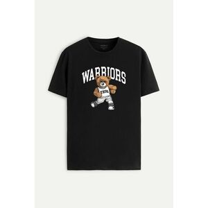 Tričko, Barva Černá, s Potiskem Teddy Thug Baller obraz