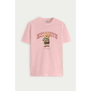 Tričko, Barva Růžová, s Potiskem Exclusive Teddy obraz