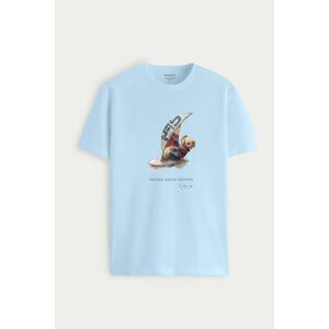 Tričko, Barva Nebesky Modrá , s Potiskem Wind Surfing Teddy obraz