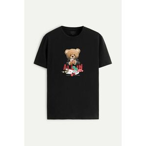 Tričko, Barva Černá, s Potiskem All In Teddy obraz