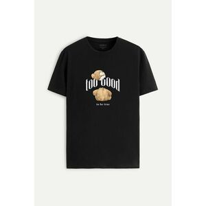 Tričko, Barva Černá, s Potiskem Too Good to be True Teddy obraz