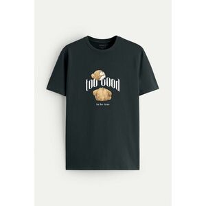 Tričko, Barva Železitě Šedá, s Potiskem Too Good to be True Teddy obraz