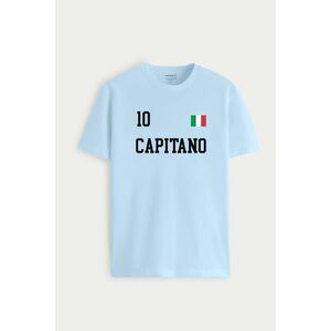 Tričko, Barva Nebesky Modrá , s Potiskem Capitano Legend 10 obraz