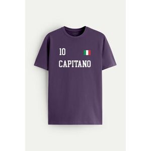 Tričko, Barva Fialová , s Potiskem Capitano Legend 10 obraz