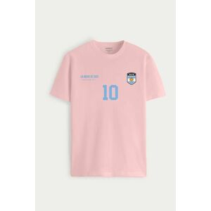 Tričko, Barva Růžová, s Potiskem Argentina 10 obraz