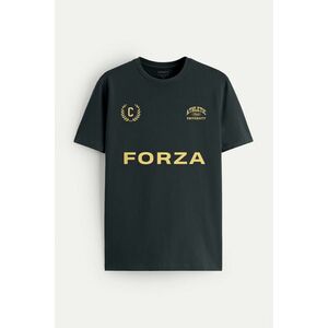 Tričko, Barva Železitě Šedá, s Potiskem Forza Athletic obraz