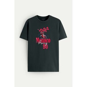 Tričko, Barva Železitě Šedá, s Potiskem Monaco Racing 90s obraz