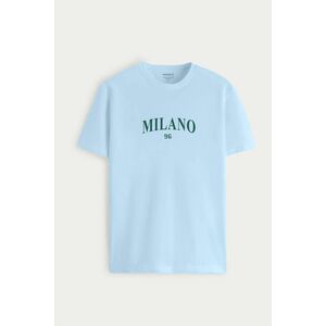 Tričko, Barva Nebesky Modrá , s Potiskem Milano 96 obraz