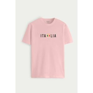 Tričko, Barva Růžová, s Potiskem Italia Squadra obraz