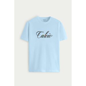 Tričko, Barva Nebesky Modrá , s Potiskem Calcio Noir obraz