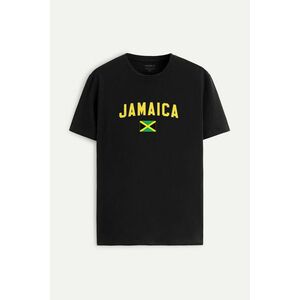 Tričko, Barva Černá, s Potiskem Jamaica obraz