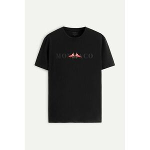 Tričko, Barva Černá, s Potiskem Grand Monaco obraz