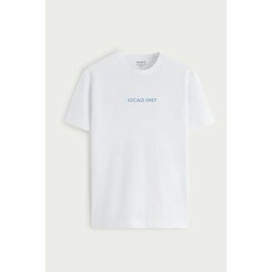 Tričko, Barva Bílá, s Potiskem Locals Only obraz