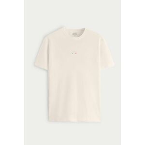 Tričko, Barva Ekru, s Potiskem Italian Horizontal Stripe obraz