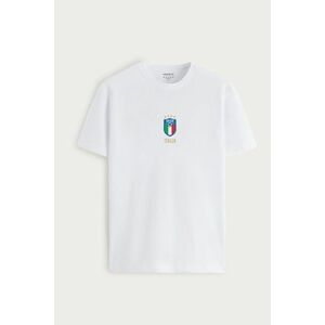 Tričko, Barva Bílá, s Potiskem Calcio obraz