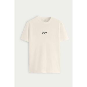 Tričko, Barva Ekru, s Potiskem 777 All In obraz