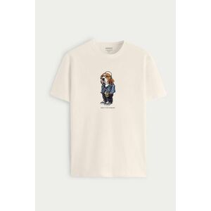 Tričko, Barva Ekru, s Potiskem Woofy Problem Mode obraz