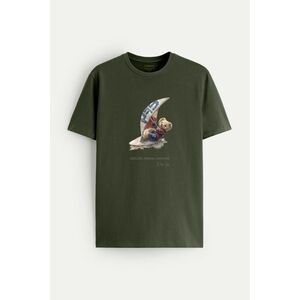 Tričko, Barva Khaki, s Potiskem Wind Surfing Teddy obraz