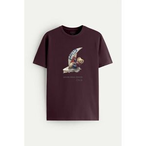 Tričko, Barva Bordó, s Potiskem Wind Surfing Teddy obraz