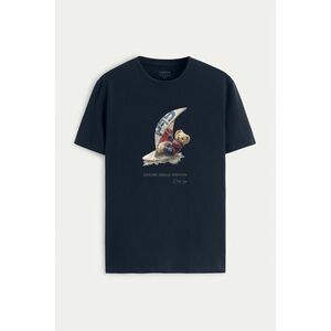 Tričko, Barva Modrá, s Potiskem Wind Surfing Teddy obraz