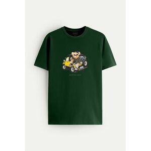 Tričko, Barva Zelená, s Potiskem Adventure Addict Teddy obraz