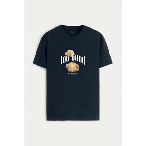 Tričko, Barva Modrá, s Potiskem Too Good to be True Teddy obraz