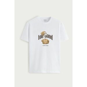 Tričko, Barva Bílá, s Potiskem Too Good to be True Teddy obraz