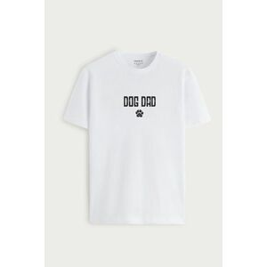 Tričko, Barva Bílá, s Potiskem Dog Dad obraz