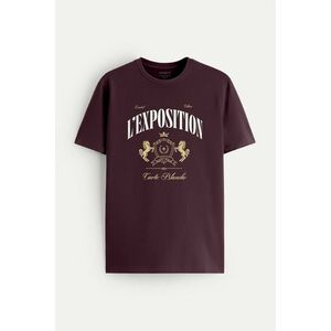 Tričko, Barva Bordó, s Potiskem L Exposition obraz