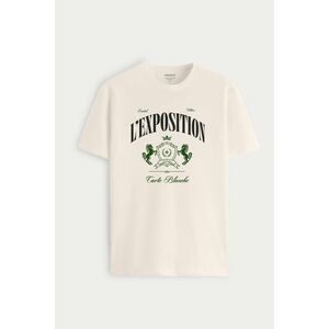 Tričko, Barva Ekru, s Potiskem L Exposition obraz