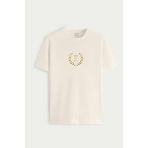 Tričko, Barva Ekru, s Potiskem Gold Veni Vidi Vici obraz