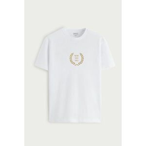 Tričko, Barva Bílá, s Potiskem Gold Veni Vidi Vici obraz