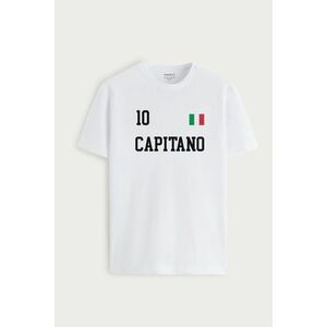 Tričko, Barva Bílá, s Potiskem Capitano Legend 10 obraz