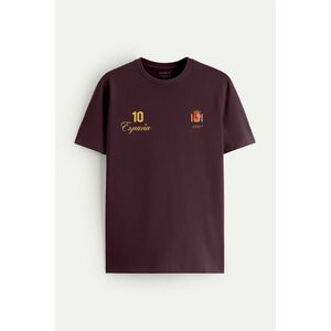 Tričko, Barva Bordó, s Potiskem El Maestro 10 obraz