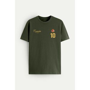 Tričko, Barva Khaki, s Potiskem Maestro 10 Spain obraz