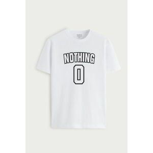 Tričko, Barva Bílá, s Potiskem Nothing 0 obraz